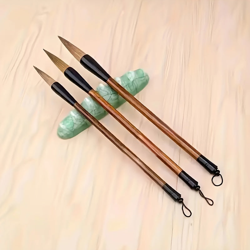 3pcs/1 Set High Quality Chinese Painting Brush School Special Brush Chinese Style Brush Art Supplies Student Painting Brush