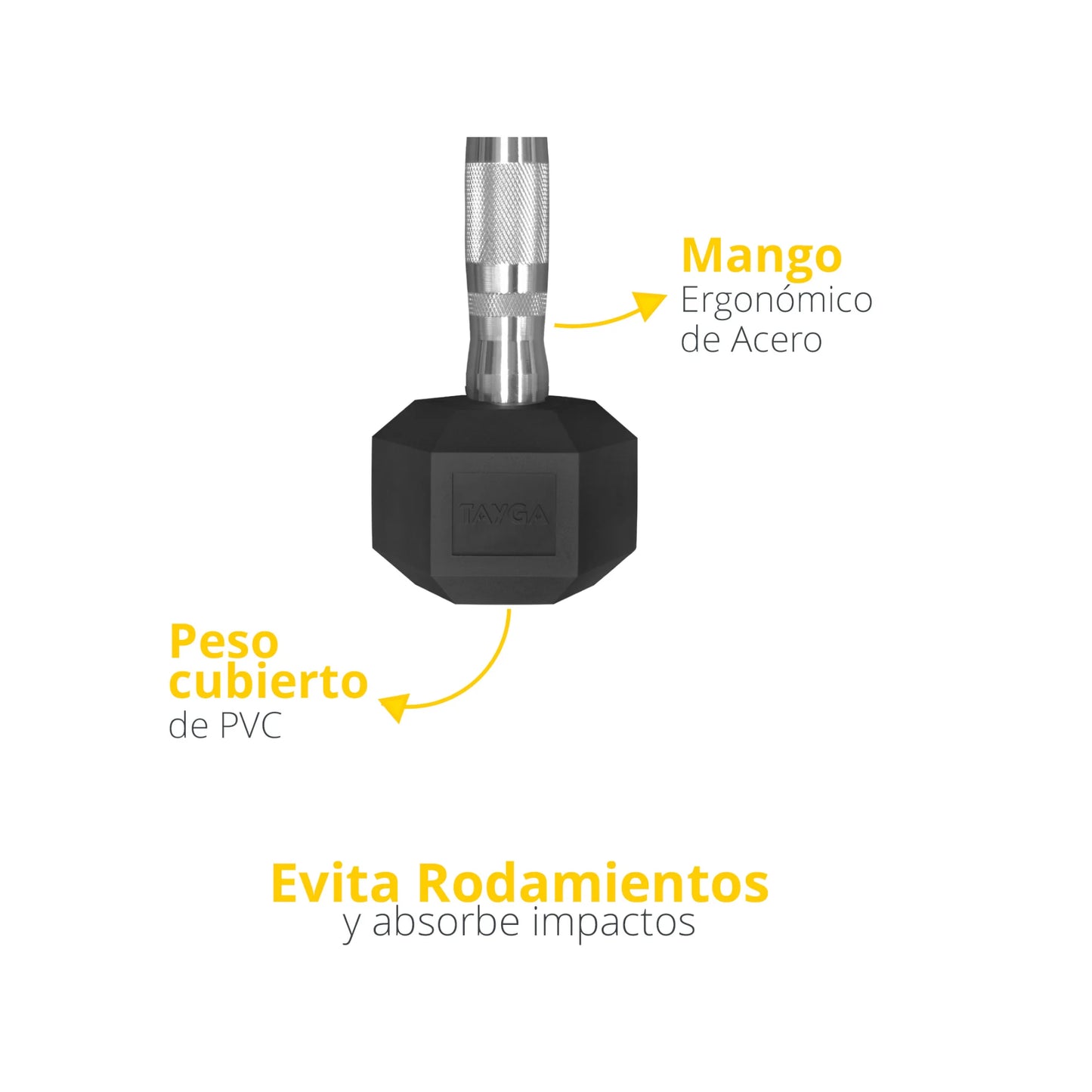 Mancuernas Hexagonales para hacer ejericicio en casa.