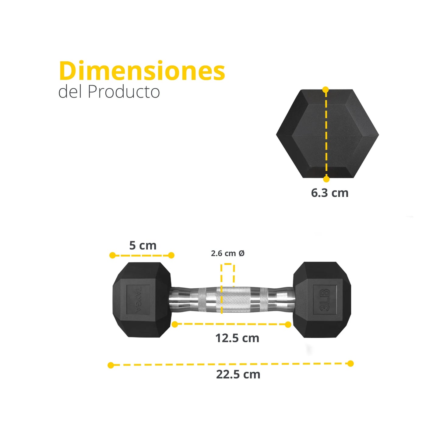 Mancuernas Hexagonales para hacer ejericicio en casa.