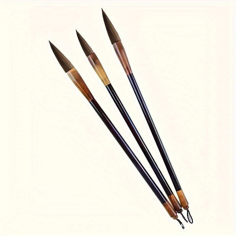 3pcs/1 Set High Quality Chinese Painting Brush School Special Brush Chinese Style Brush Art Supplies Student Painting Brush