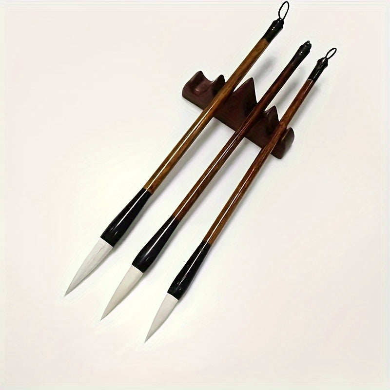 3pcs/1 Set High Quality Chinese Painting Brush School Special Brush Chinese Style Brush Art Supplies Student Painting Brush