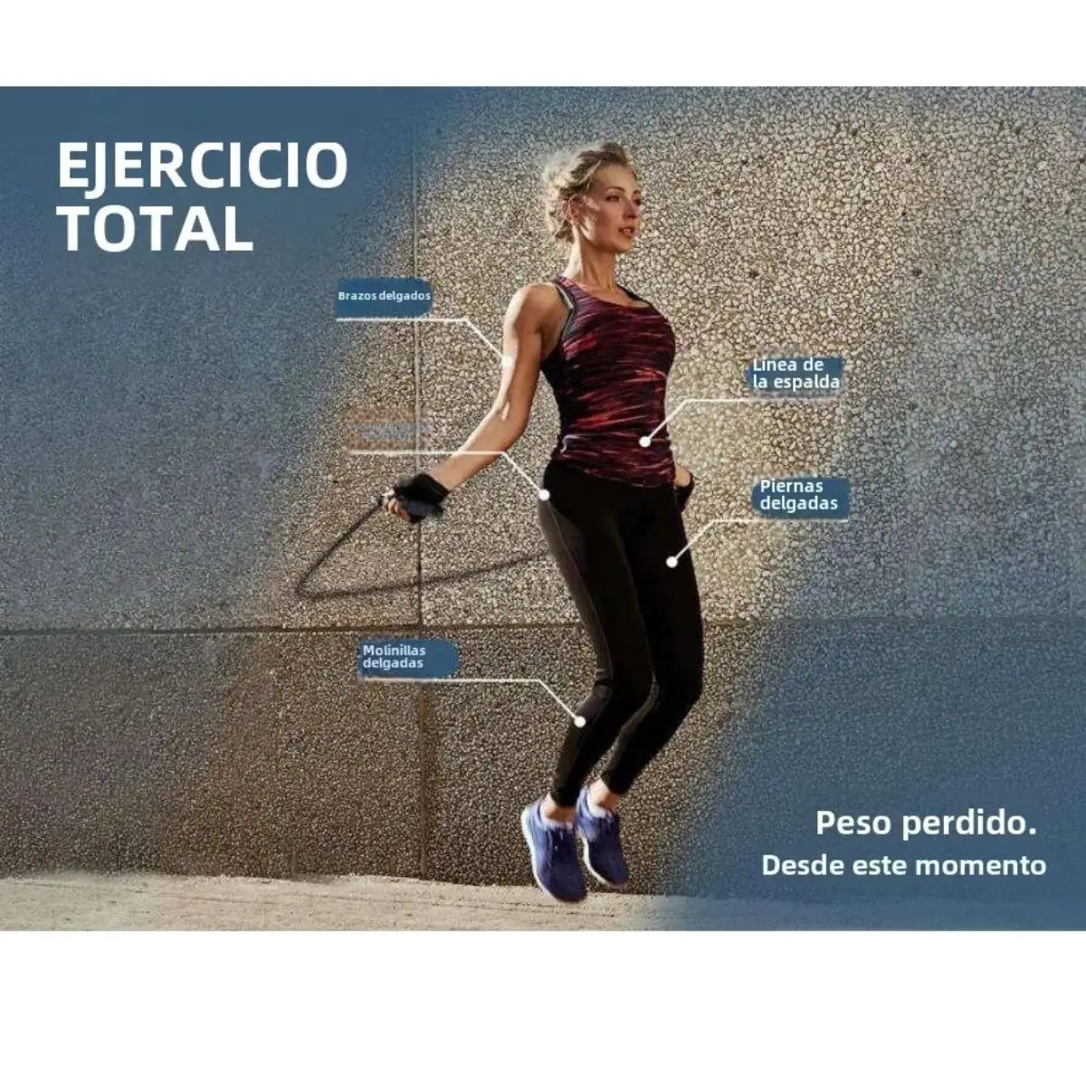 Cuerda Para Saltar 3 Metros Ajustable Unisex Crossfit Box