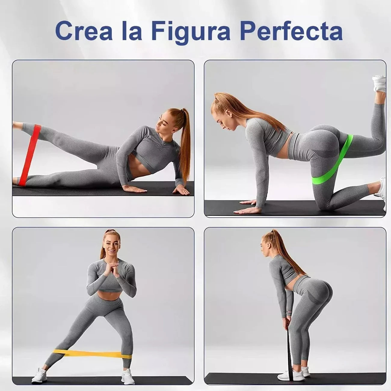 5 Bandas De Resistencia Ligas Ejercicio Yoga Gym Fitness Ejercicio