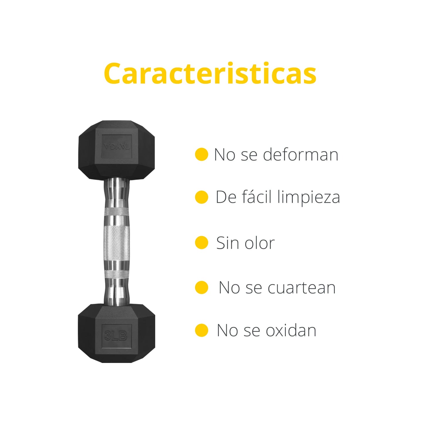 Mancuernas Hexagonales para hacer ejericicio en casa.